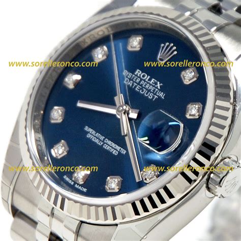 rolex datejust quadrante blu prezzo|rolex datejust blu.